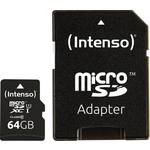 INTENSO 64GB MICRO Secure Digital Card+Adapter, citanje 45MB/s