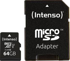 INTENSO 64GB MICRO Secure Digital Card+Adapter