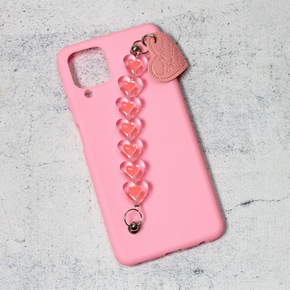 Torbica Jewellery Heart za Samsung A225F Galaxy A22 4G roze
