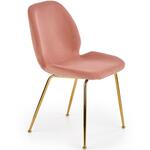 Stolica K381 48x58x88 cm roze/zlatni metal