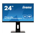 Iiyama ProLite XUB2492HSN-B1 monitor, IPS/VA, 23.6"/23.8"/55", 16:9, 1920x1080, 75Hz, pivot, USB-C, HDMI, Display port, USB