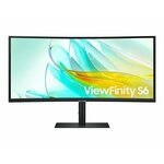 Samsung ViewFinity S6 LS34C652UAUXEN monitor, IPS/VA, 27"/34", 16:9/21:9, 3440x1440, 100Hz, pivot, USB-C, Thunderbolt, HDMI, Display port, USB