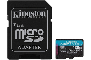 U3 V30 microSDXC 128GB Canvas Go Plus 170R A2 + adapter SDCG3/128GB