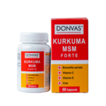 KURKUMA MSM forte DONVAS®, 60 kapsula + GRATIS KURKUMA flex gel DONVAS®, 200ml)