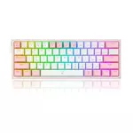 Redragon K617 FIZZ mehanička tastatura, USB, bela/crna/providna/roza