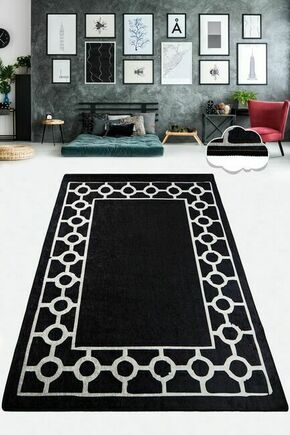 Conceptum Hypnose Bague Black BlackWhite Hall Carpet (80 x 300)
