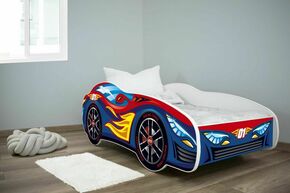 Dečiji krevet 140x70cm (trkački auto) RED-BLUE CAR