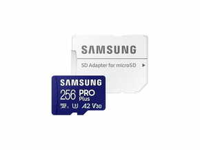 Samsung Memorijska kartica PRO PLUS MicroSDXC 256GB U3 + SD Adapter MB-MD256SA
