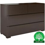 Skandica komoda 2+2 fioke 120x45x81 drvo bukve/wenge