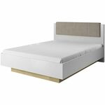 Krevet Arco 160,4x210,2x104,5 bela visoki sjaj/natur