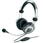 Genius HS-04SU slušalice, 3.5 mm, crna/srebrna, 102dB/mW/112dB/mW, mikrofon
