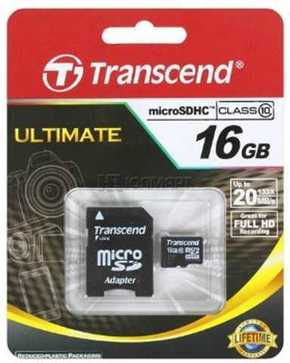 Transcend microSDXC 16GB memorijska kartica