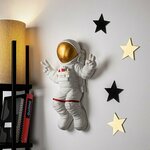 WALLXPERT Stona dekoracija Peace Sign Astronaut 1