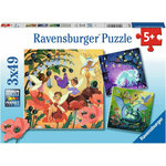 Ravensburger puzzle - slagalice - Jednorog, zmaj I vila