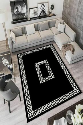 Conceptum Hypnose W872 - Black Black Hall Carpet (80 x 150)