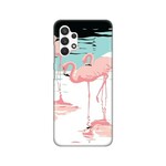 Maskica Silikonska Print za Samsung A325F Galaxy A32 4G Pink Flamingos
