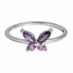 J&amp;B Jewellery 925 Srebrni Prsten 0000095-Purple