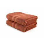 Ayliz - Dark Brown Dark Brown Bath Towel Set (2 Pieces)