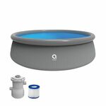 QUICK-UP Master samonoseći bazen na naduvavanje od ratana sa filter pumpom 396x84cm