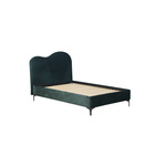 Sirmione krevet sa podnicom zeleni 131x210x115 cm