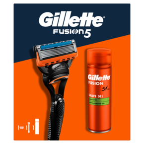 Gillette Fusion sistemski brijač + Fusion Gel 200ml gifting paket