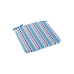 Ocean baštenski jastuk "D" 41x41x3 cm plave pruge/plavi