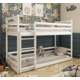 Drveni Dečiji Krevet Na Sprat Mini - Beli - 180*80 Cm