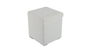 Box S tabure sa prostorom za odlaganje beli 36x36x42cm