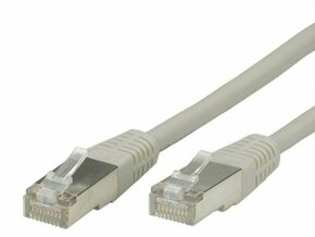 Secomp ROLINE S/FTP(PiMF) Cable Cat.7 with RJ45 Connector 500 MHz LSOH grey 1.0m