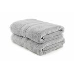 Ayliz - Grey Grey Bath Towel Set (2 Pieces)