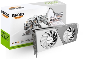 Inno3D GeForce RTX 4070 TWIN X2 OC White N40702-126XX-185252W