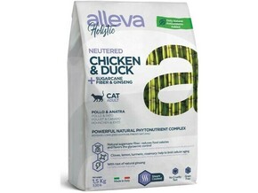 Alleva Hrana za mačke Adult Holistic Neutered Chicken and Duck 1.5kg