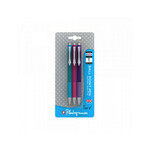 Hemijska olovka Platignum Tixx, blister 3 komada, tikriz, pink ljubičasta