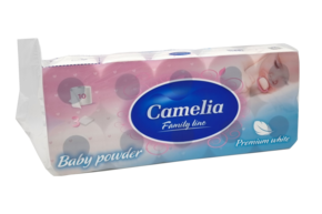 Camelia toalet papir Baby powder troslojni 10/1