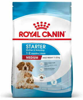 Royal Canin MEDIUM STARTER – hrana za odbijanje štenaca od sisanja i zadnji period skotnosti kuja srednjih rasa pasa( 11 – 25 kg ) 15kg