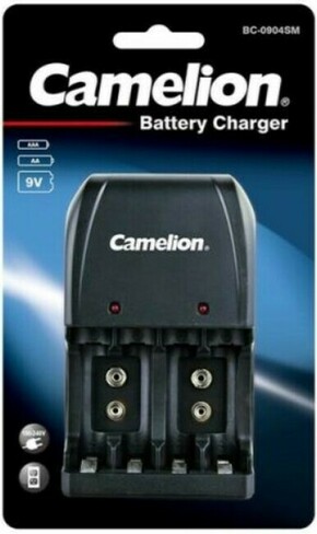 Camelion BC 0904 SM Punjac baterija AA AAA 9V LED indikator Crni