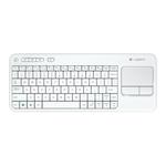 Logitech K400 Plus bežični/žični tastatura, USB, bela/crna