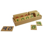 Montessori Montesori Drvene numeričke pločice 1-1000 veće sa kutijom