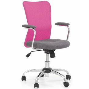Andy kancelarijska stolica 56x56x95 cm siva/roza