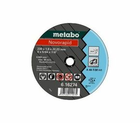Metabo rezna ploča za inox 180x1.5mm Novorapid