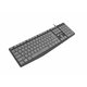 Natec Nautilus tastatura, USB, bela/crna/crno-siva