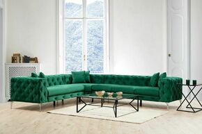 Atelier del Sofa Ugaona garnitura Como Left Green