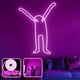 OPVIQ Zidna LED dekoracija Partying XL Pink
