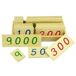 Pertini Toys Montesori Drvene numeričke pločice 1-9000 manje sa kutijom