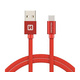 SWISSTEN Data kabl tekstil USB na TIP C 1.2m crveni
