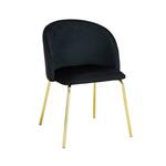 Pure 80107k stolica 56x59x80 cm crno/zlatna