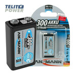 NiMH 9V / 6F22 tip 300 maxE od 9V 300mAh punjiva baterija ANSMANN