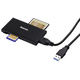 USB 3.0 Multi citac kartica, SD/microSD/CF/MS,crni