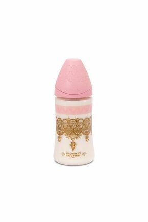 Suavinex staklena flašica za bebe 3P S roze