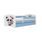 Babydreams krevet sa podnicom i dušekom 80x144x61 cm plavi/print pande